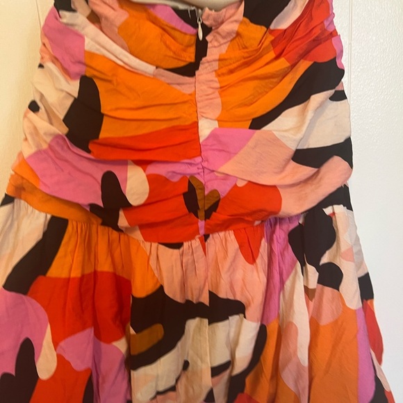 Vibrant Multicolor Halter Dress - Picture 3 of 5